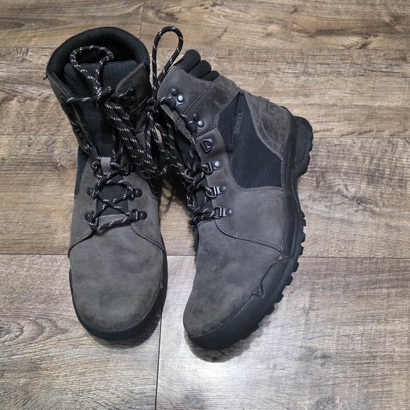 Sorel Leather WP Charcoal Lace-Up Boots Men Size 13